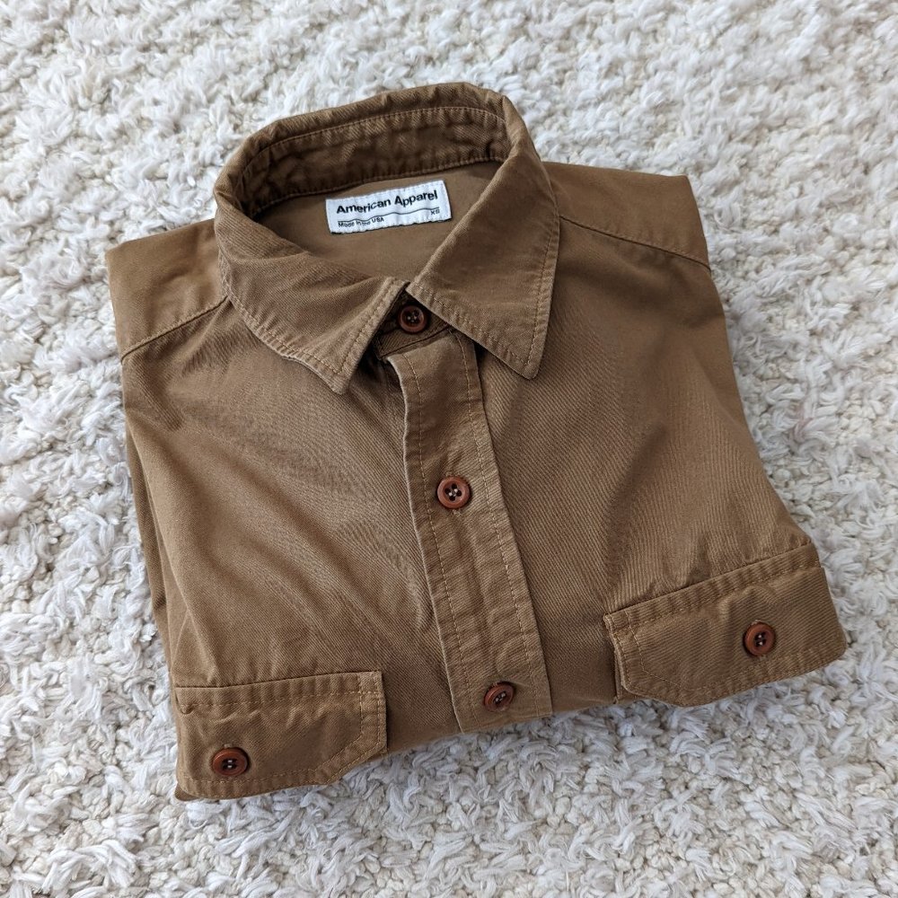 Vintage American Apparel Heavyweight Cotton Button Up